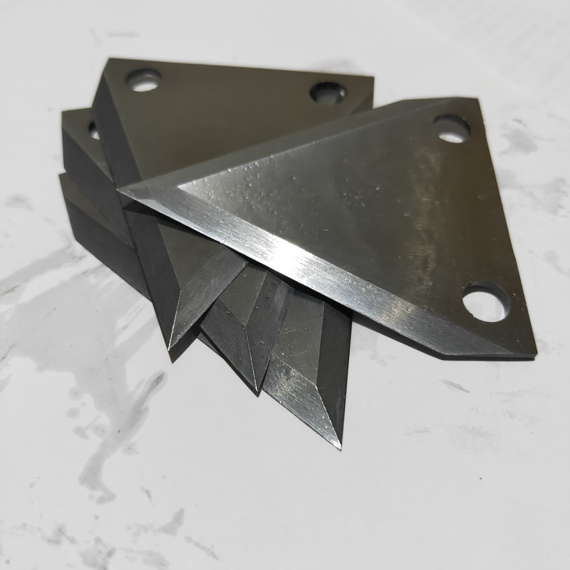 Triangular Shredder Blades for Plastic Recycling