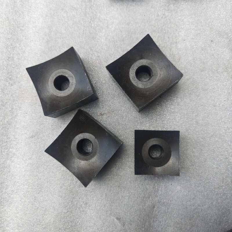 Alloy steel single shaft shredder square blades