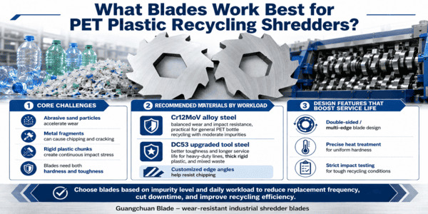 What Blades Work Best for PET Plastic Recycling Shredders?