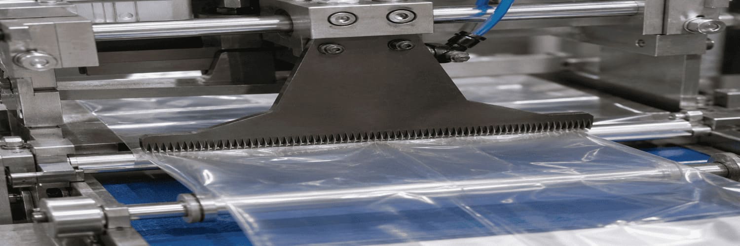 Heavy duty T-type HSS vertical packaging serrated blades